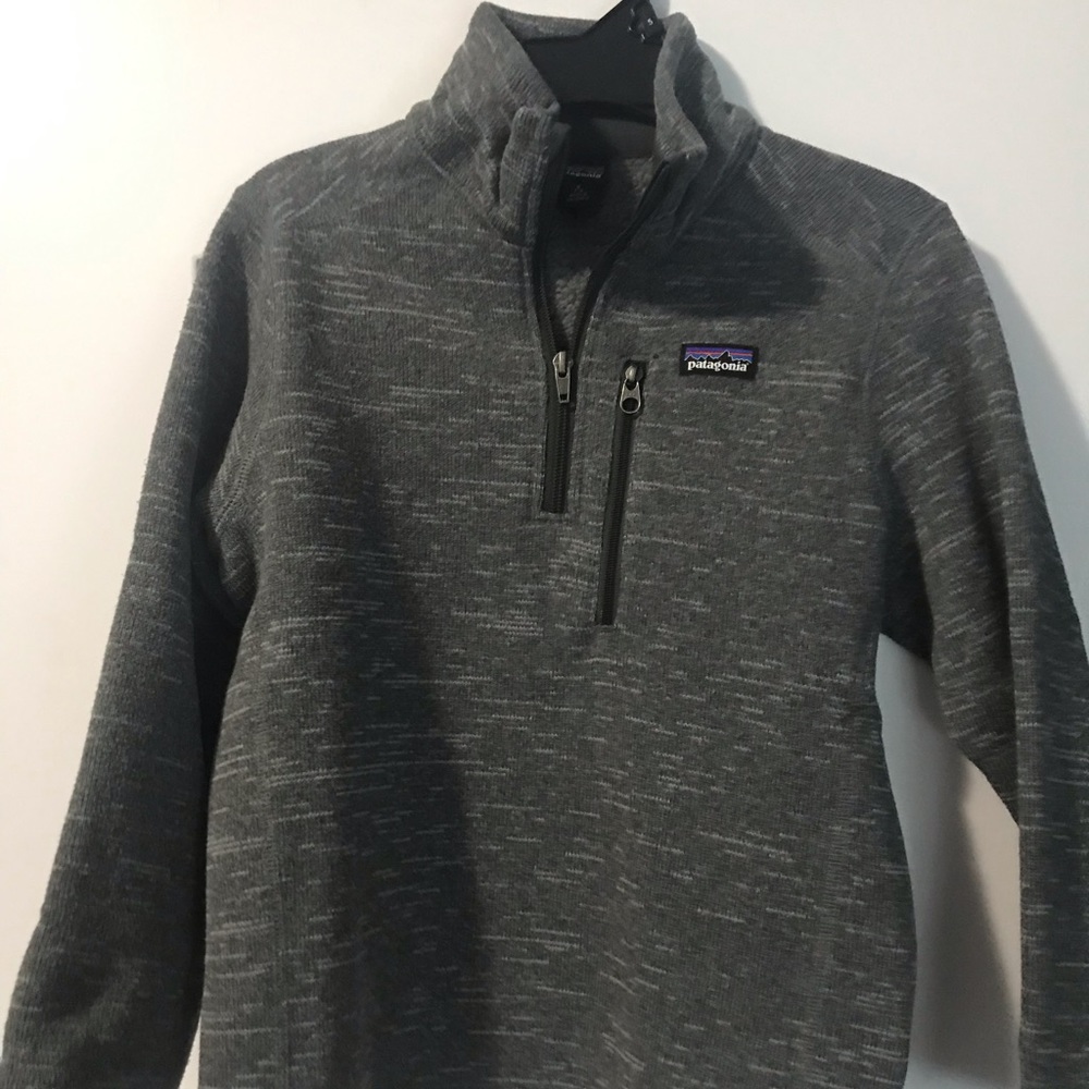 Gray Patagonia Size 8 Quarter Zip